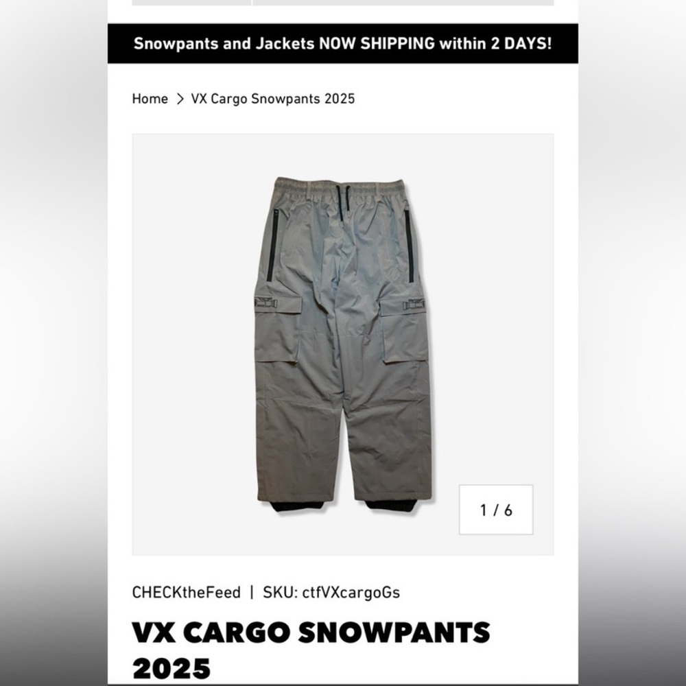 Snowboard pants baggy